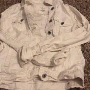 White jean jacket